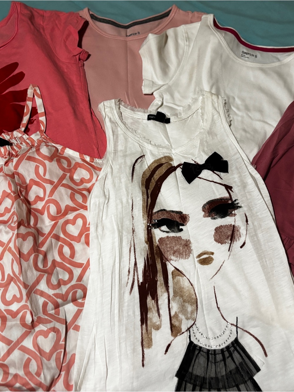 Lot of 6 Gap Kids Girl's Mix & Match Tops Set - Size XL (12)